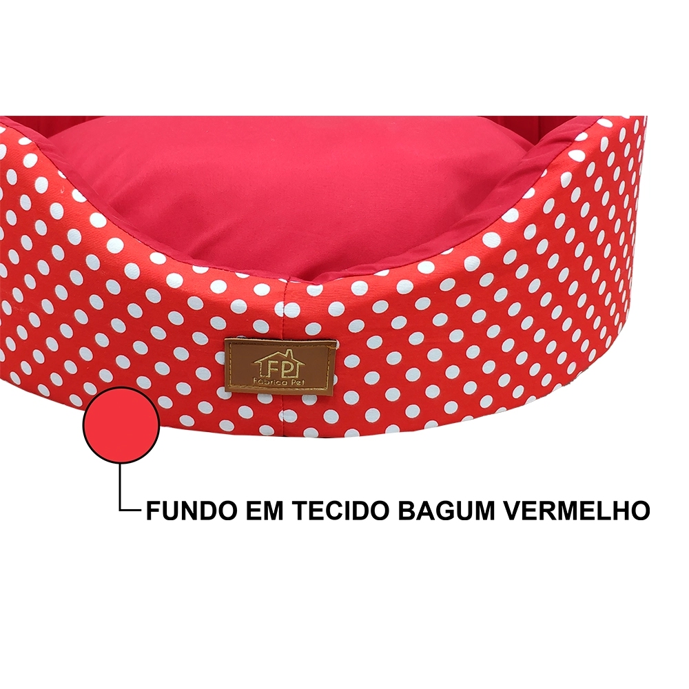 Cama Oval Unic Vermelho Gg