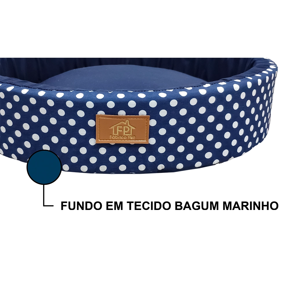 Cama Redonda Unic Azul P