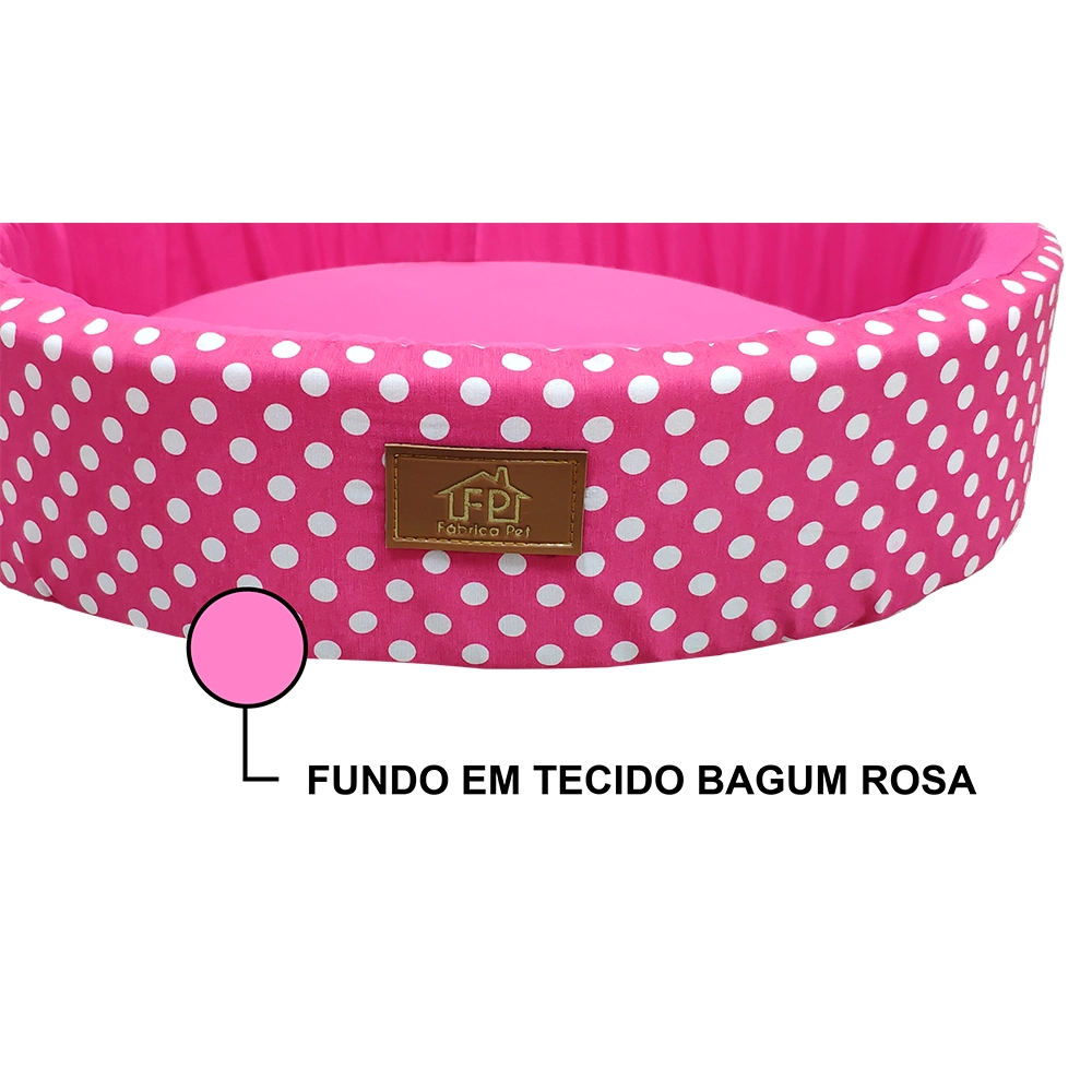 Cama Redonda Unic Rosa G
