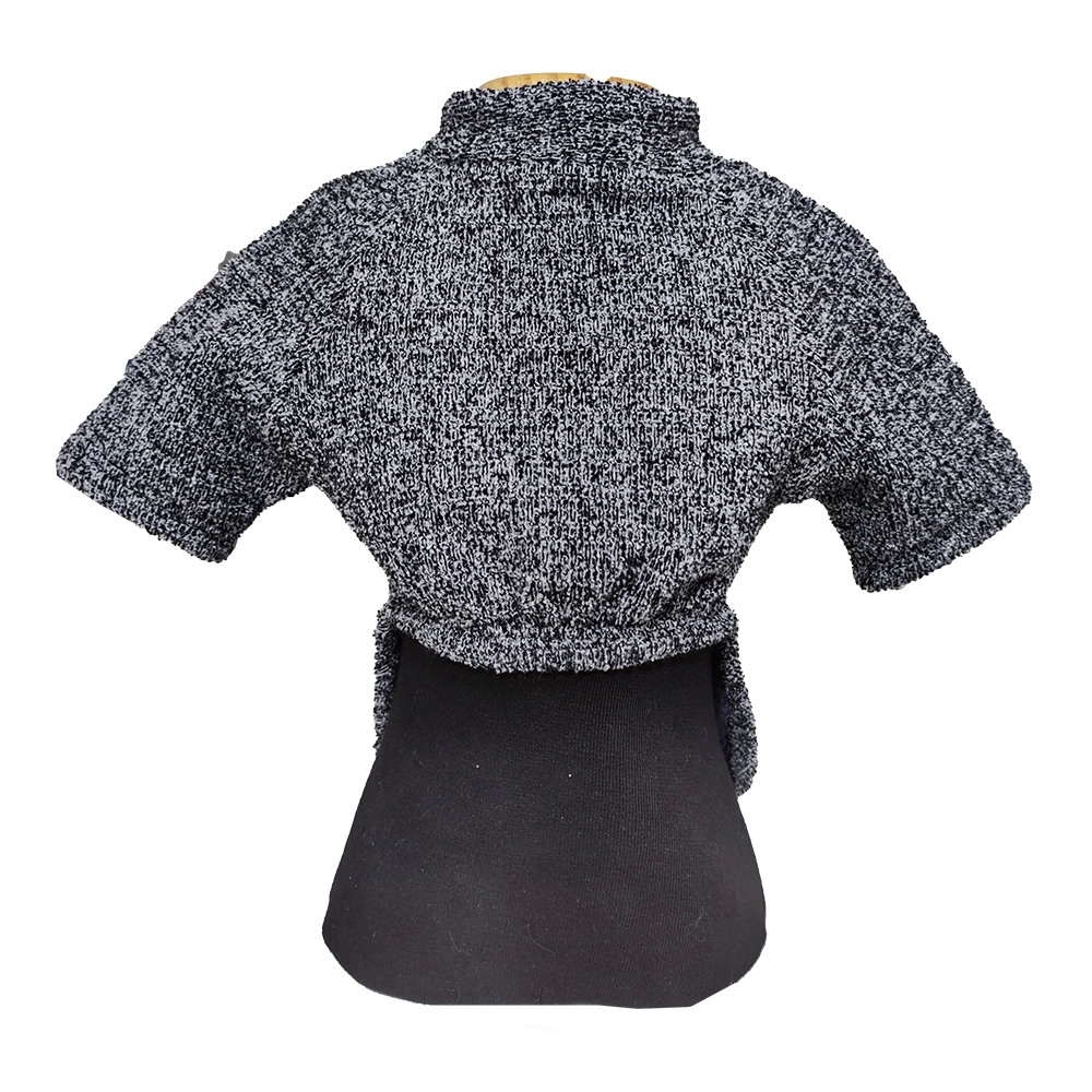 Blusa Fabrica Pet Tweed Com Manga Cinza Tamanho 6