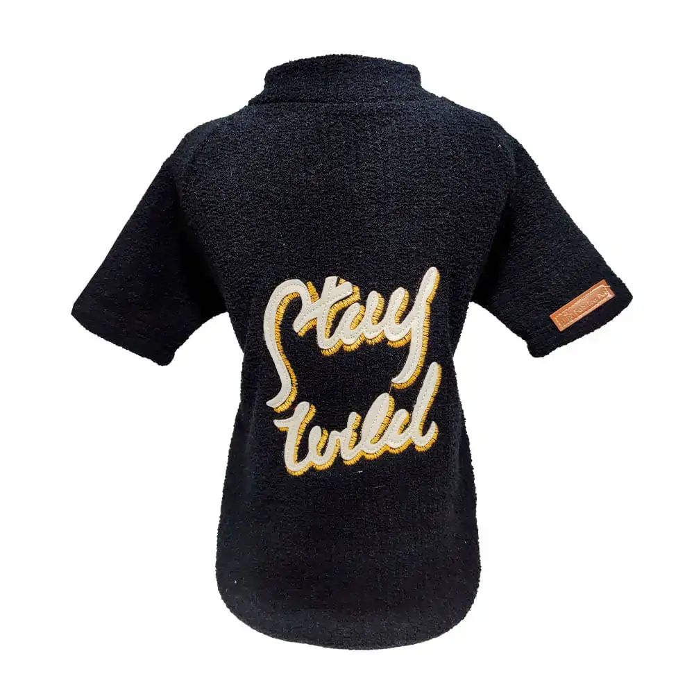 Blusa Fabrica Pet Tweed Com Manga Preto Tamanho 0
