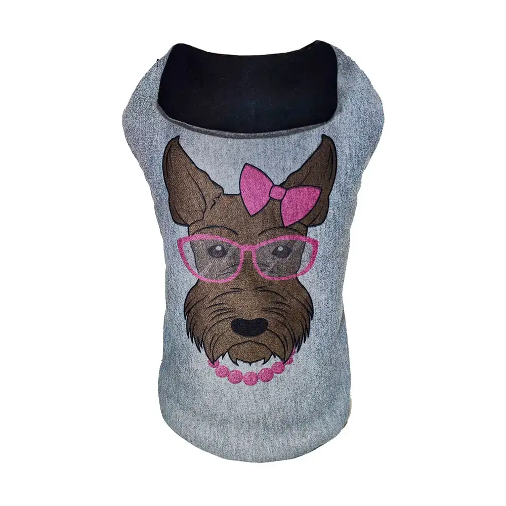 Capa Fabrica Pet Moletom Glasses Fêmea Tamanho 12