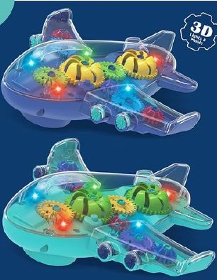 Aviao Musical C/luz Bate Volta A Pilha Ref.ms:2894