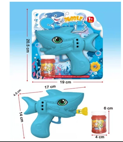 Pistola Bolha Sabao Tubarao