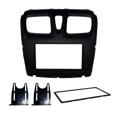 Moldura de Som 2 Din Preta Fosco - FIAMON SOUND 3325