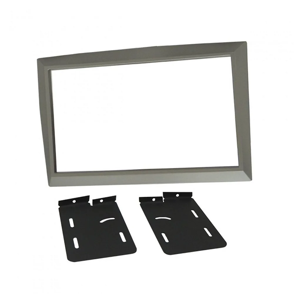 Moldura de Som 2 Din Prata com Suporte - FIAMON SOUND 2888