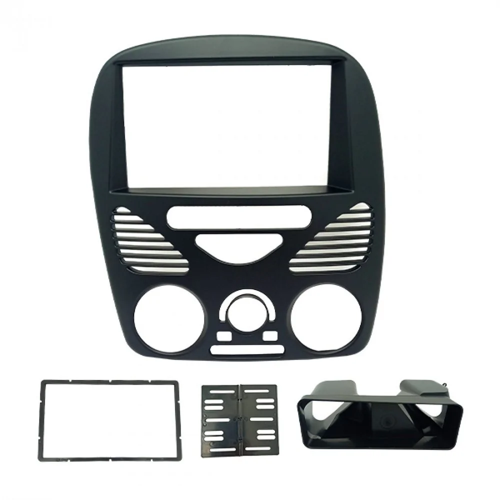 Moldura de Som 2 Din Preta Fosco com Ar-condicionado - FIAMON SOUND 4253
