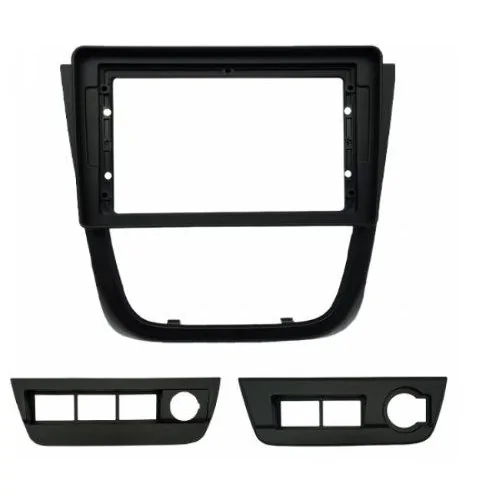 Moldura de Som VOLKSWAGEN GOL/SAVEIRO 2 Din cor Preto - FIAMON SOUND 5977