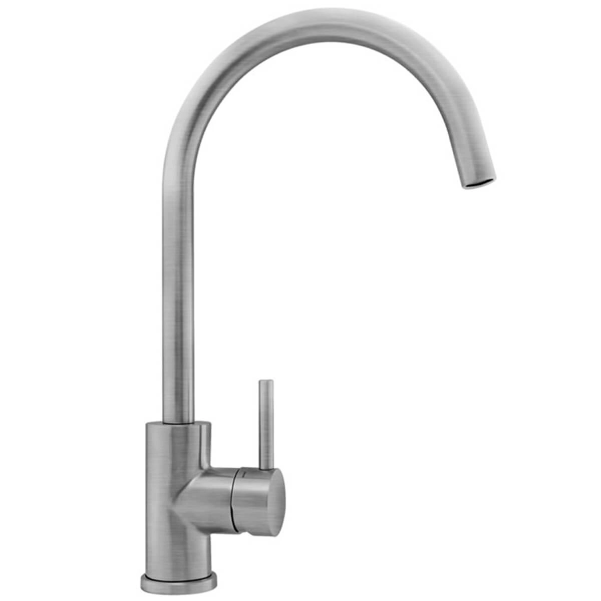 Torneira Misturador Monocomando Água Quente E Fria Bica Alta Inox