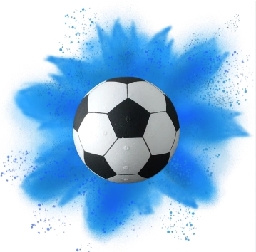 Bola Futebol Cha Revelacao Azul 14cm Br Festas