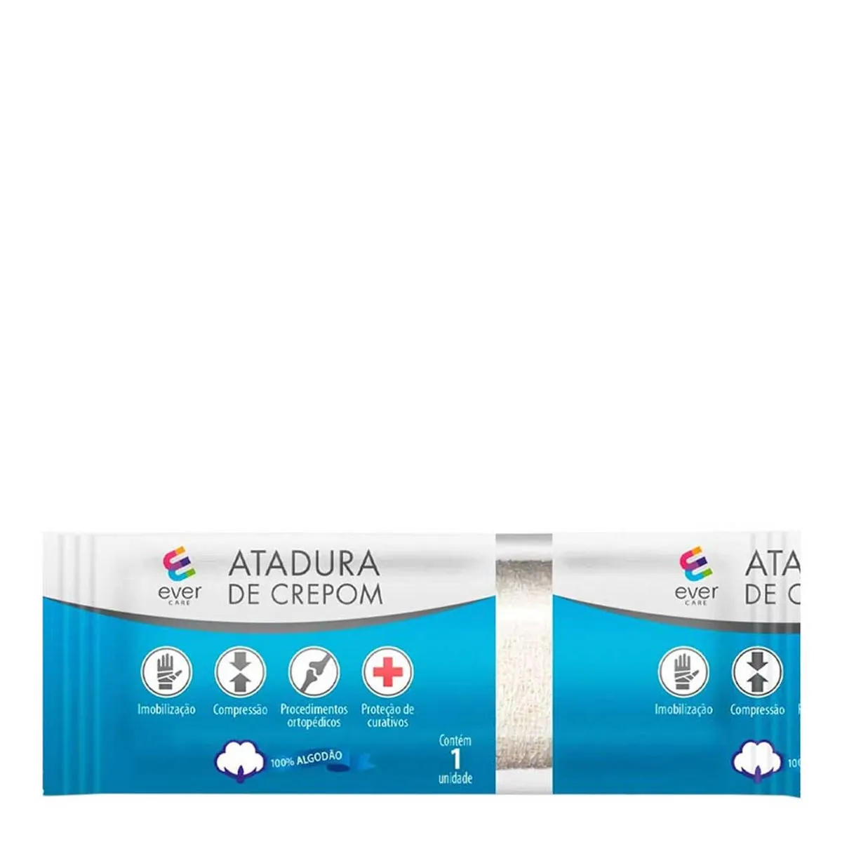 Atadura Ever Care Crepom 20Cm 1 Unidade - Atadura Ever Care Crepom 20cm 1 Unidade