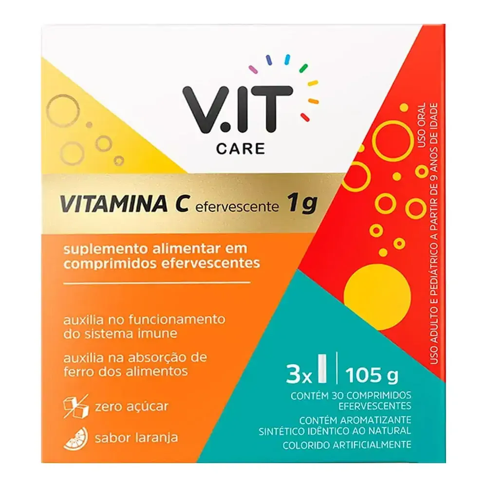 Vitamina C V.IT Care 30 Comprimidos Efervescentes