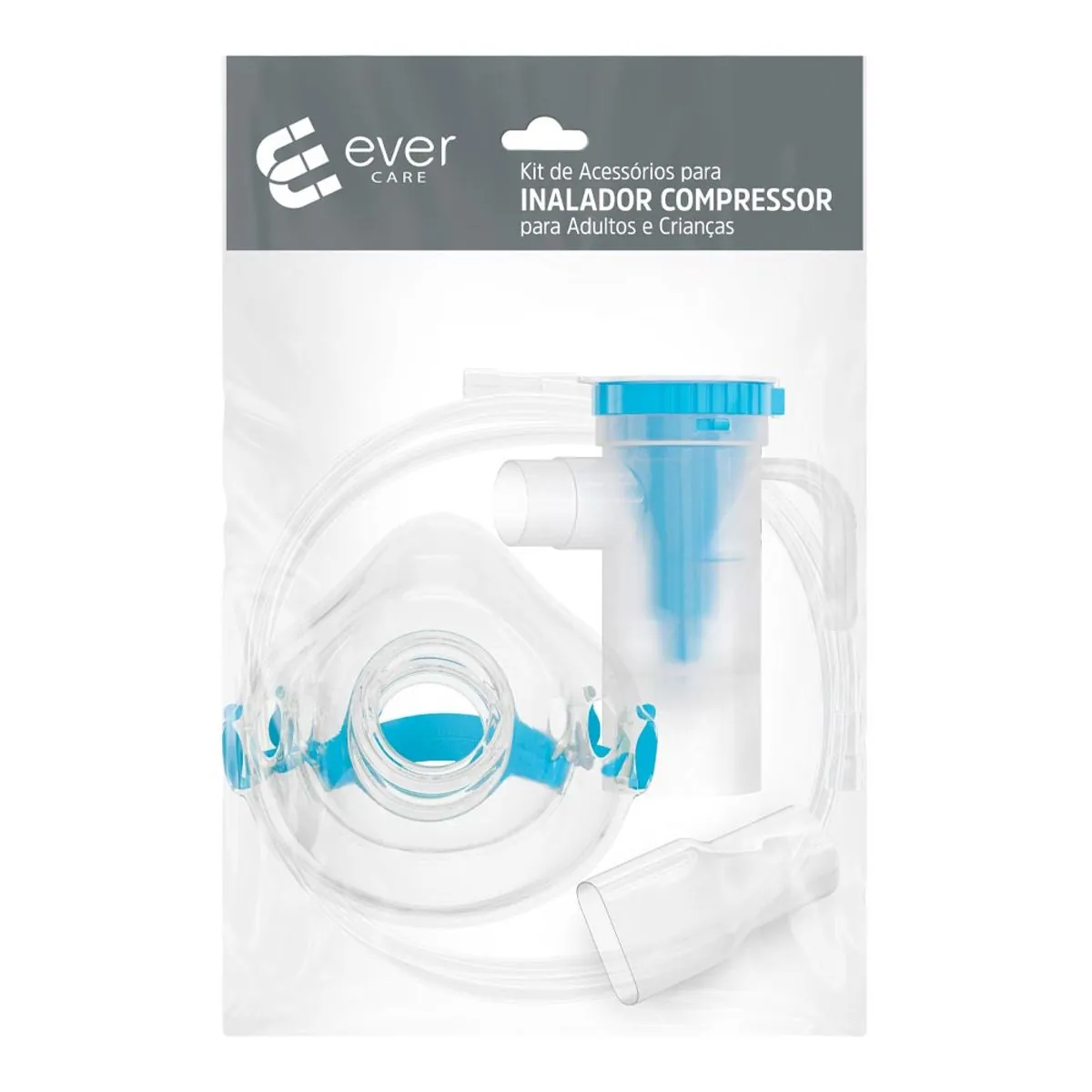 Kit Nebulizador Ever Care Para Inalador + Acessórios