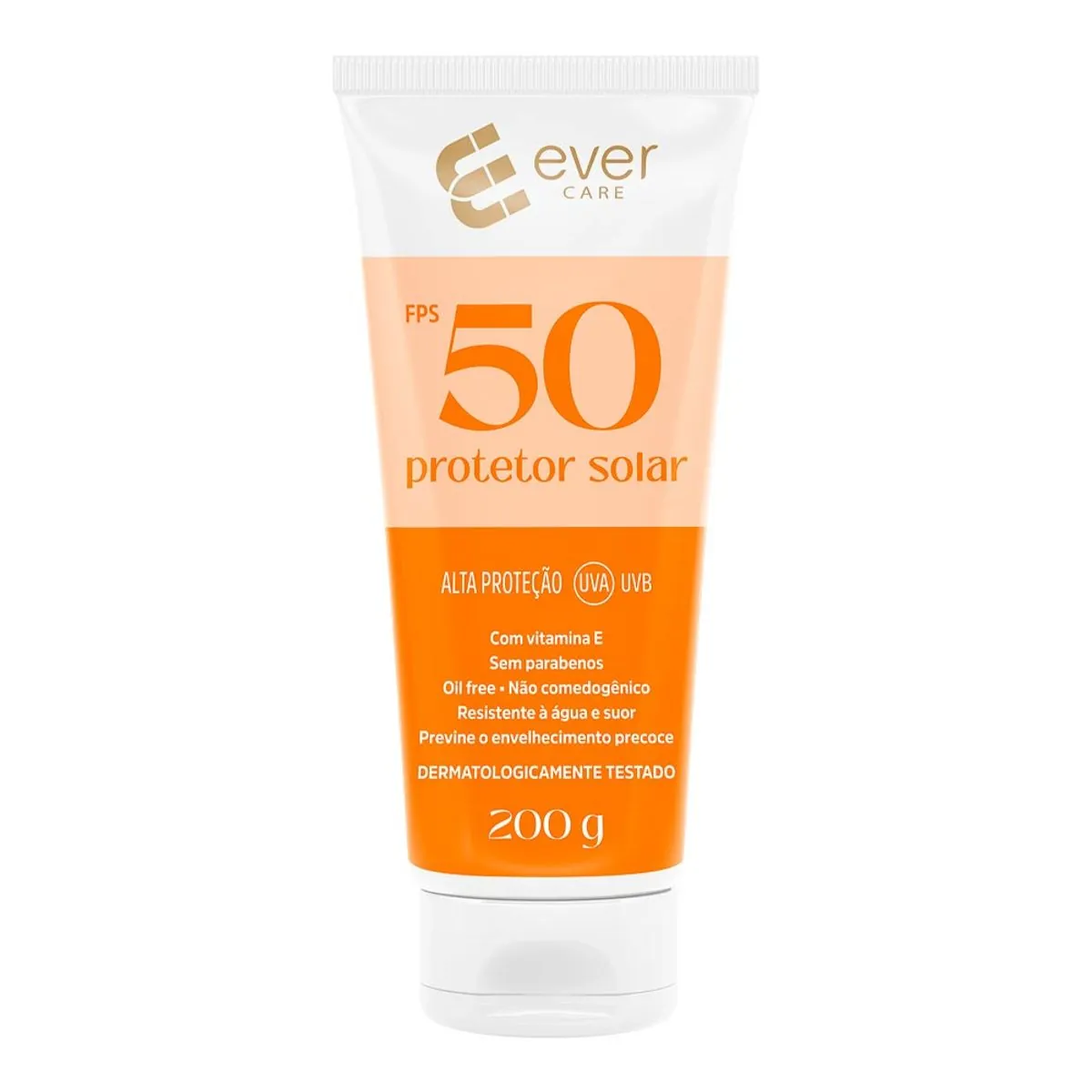 Protetor Solar Ever Care FPS50 200g - Protetor Solar Corporal Ever Care FPS 50 200g