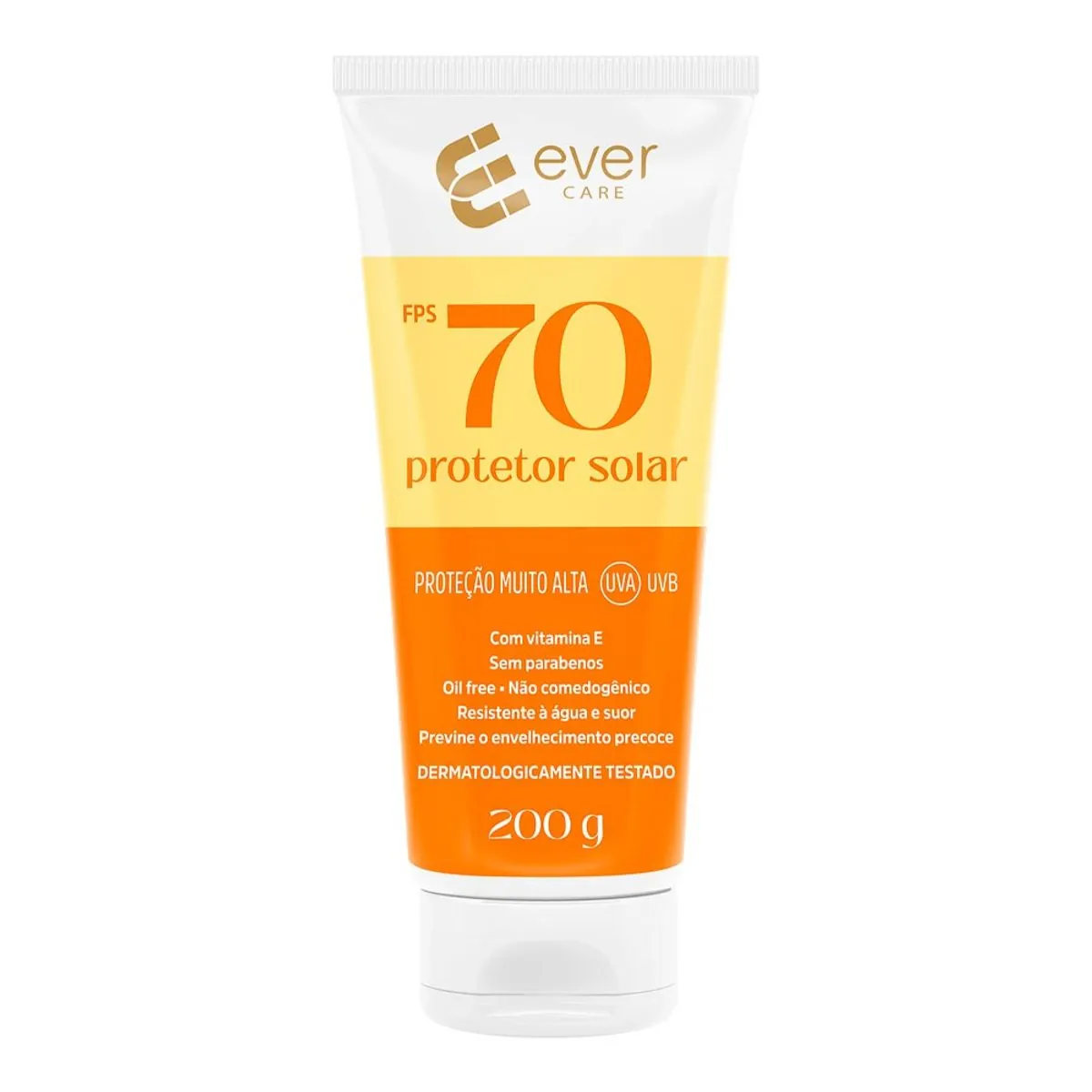 Protetor Solar Corporal Ever Care FPS70 200g - Protetor Solar Corporal Ever Care FPS 70 200g