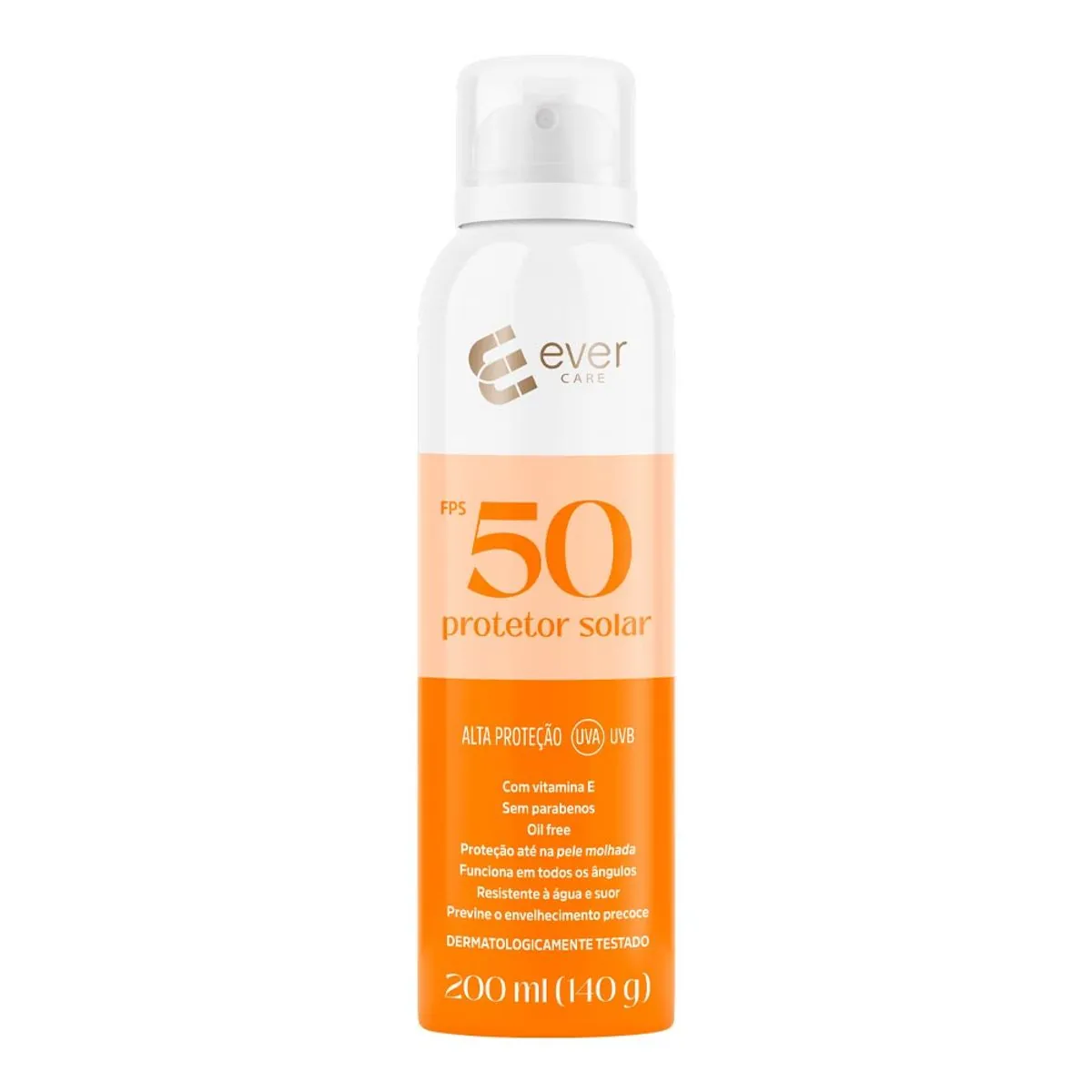 Protetor Solar Ever Care FPS 50 Aerossol 200ml