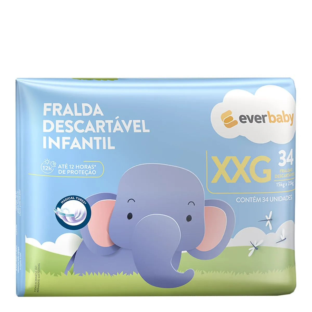 Fralda Ever Baby XXG 34 Unidades