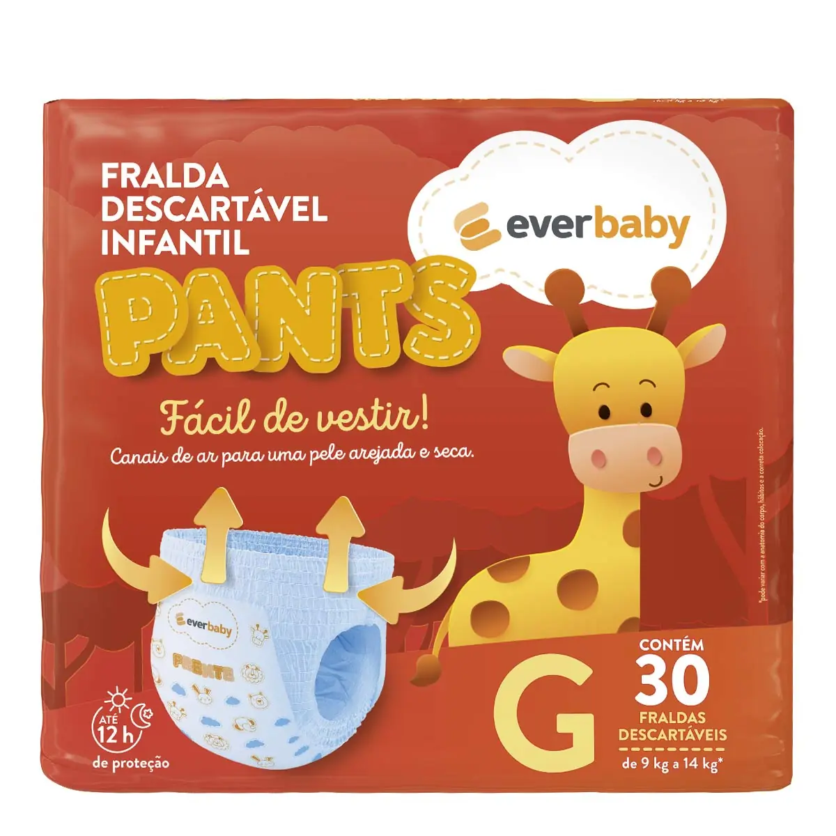 Fralda Ever Baby Pants Roupinha G 30 Unidades