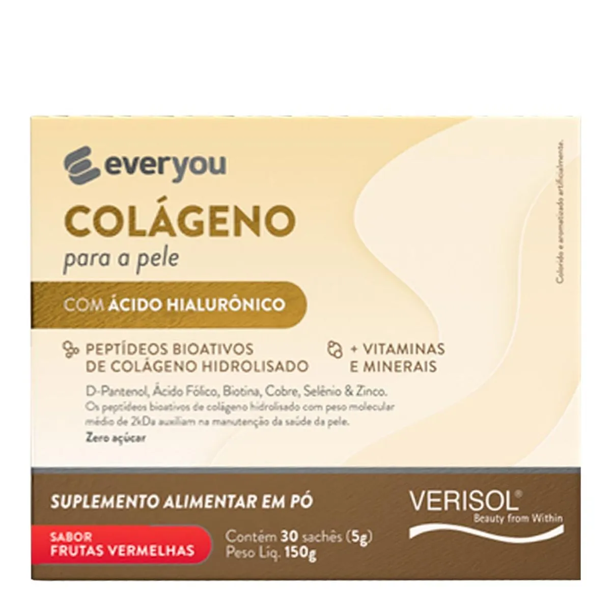Colágeno Verisol + HA Ever You Frutas Vermelhas 30 Sachês com 5g Cada