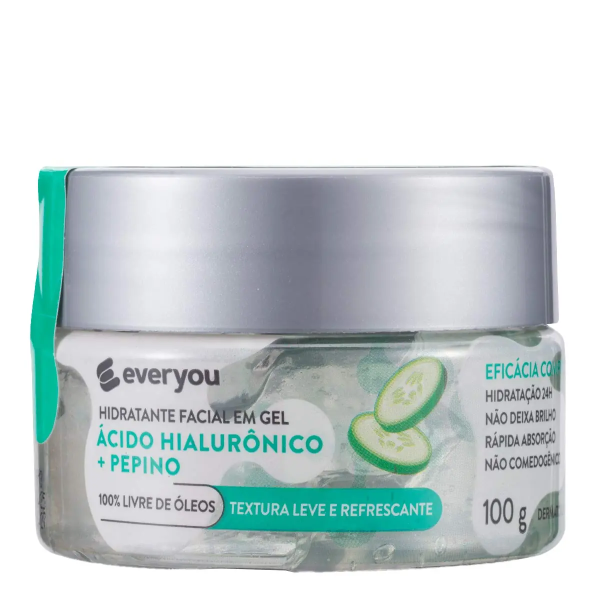 Hidratante Facial Gel Ever You Ácido Hialurônico e Pepino 100g