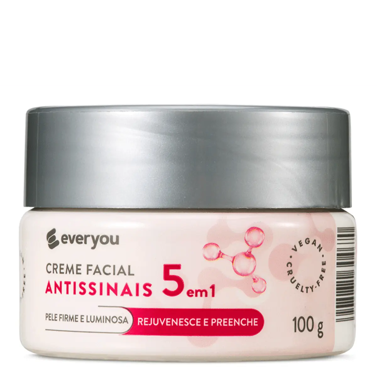 Creme Facial Antissinais Ever You 5 em 1 Rejuvenesce e Preenche 100g