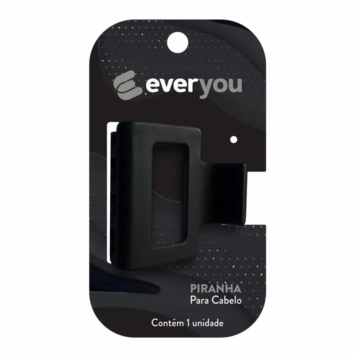 Piranha para Cabelo Ever You Touch Preta 1 Unidade