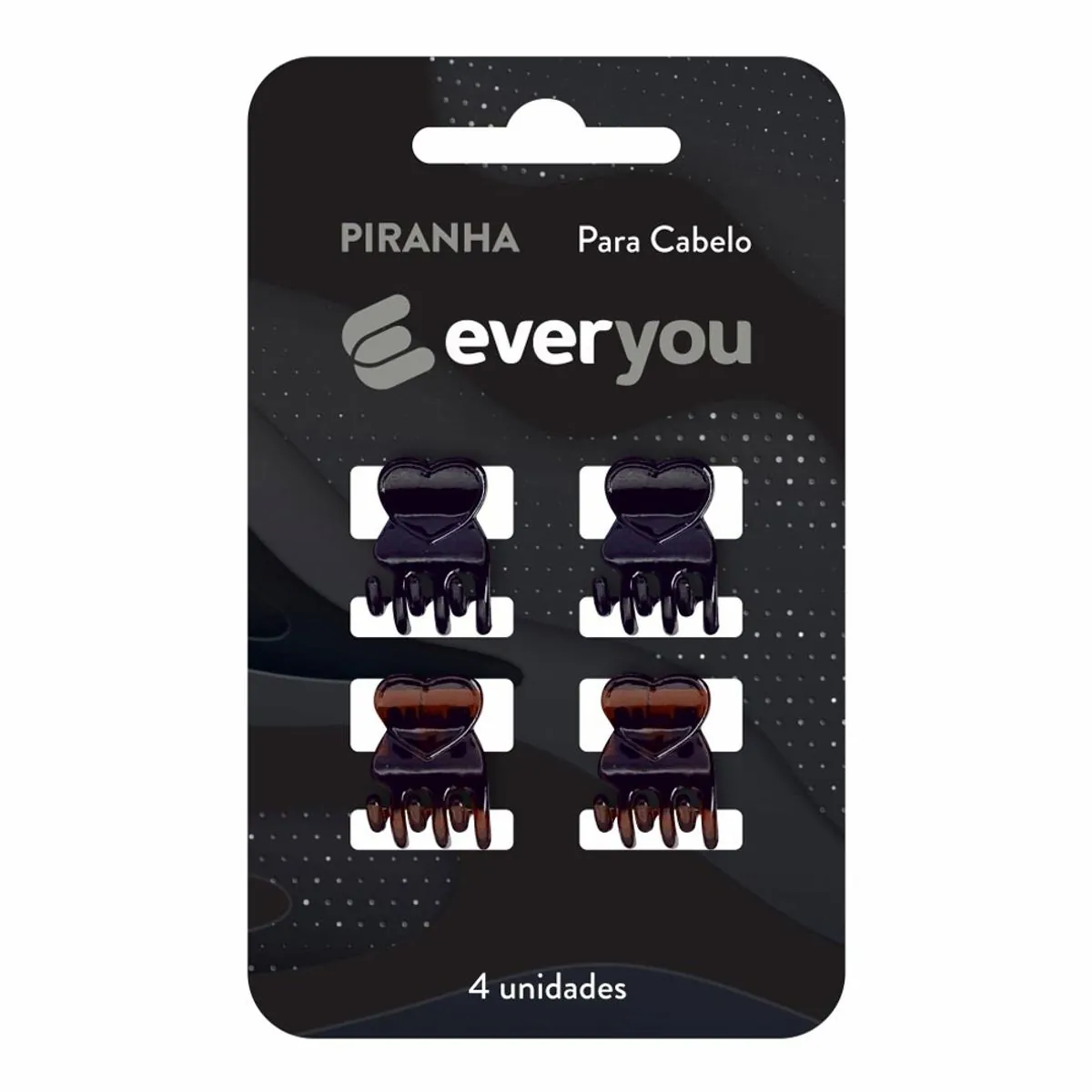 Mini Piranha para Cabelo Ever You Tradicional 4 Unidades
