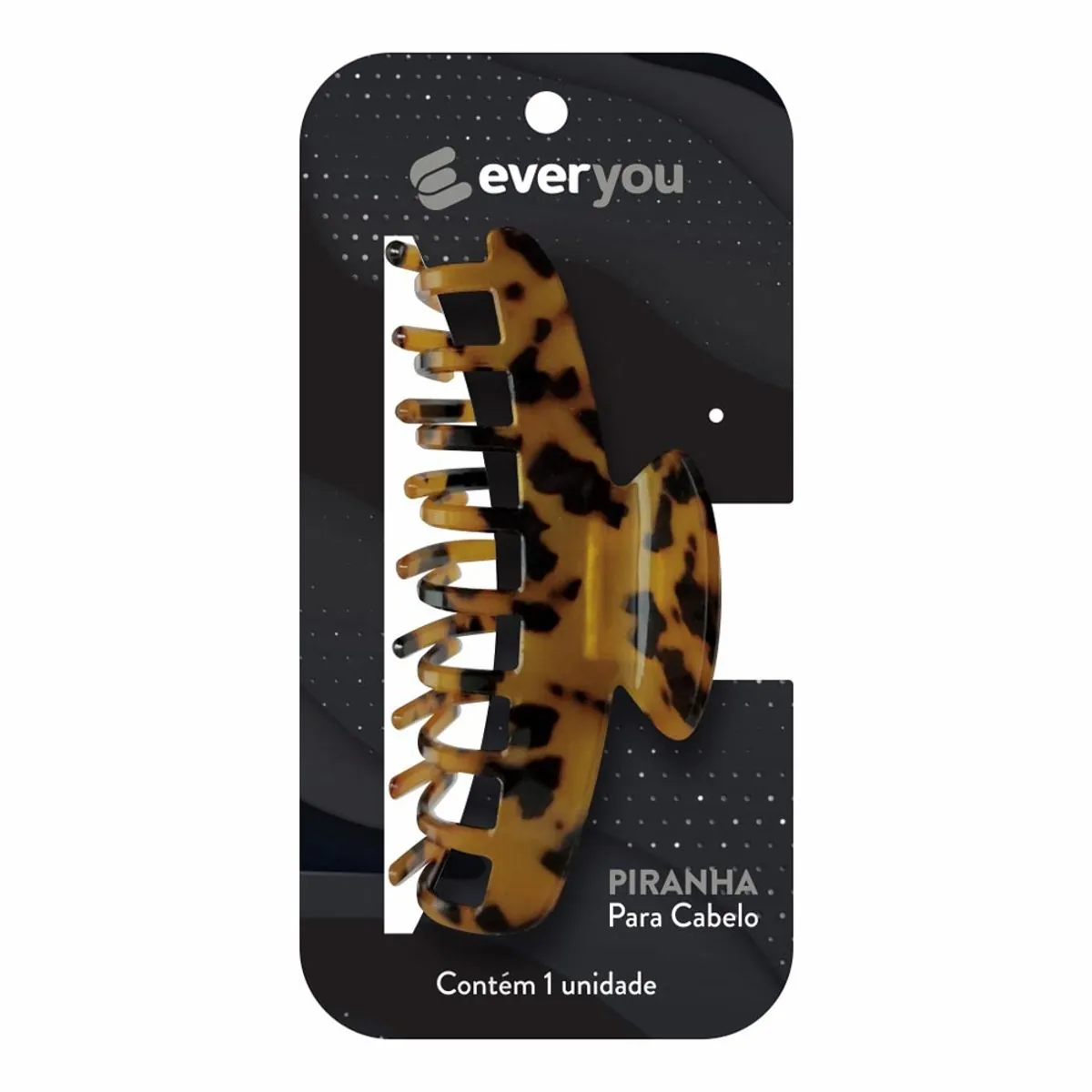 Piranha para Cabelo Ever You Animal Print Grande 1 Unidade