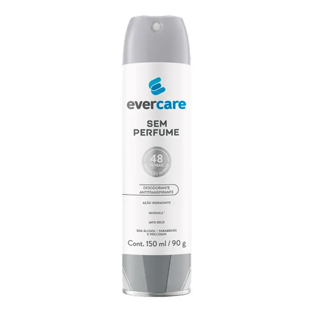 Desodorante Ever Care Antitranspirante Sem Perfume 150ml