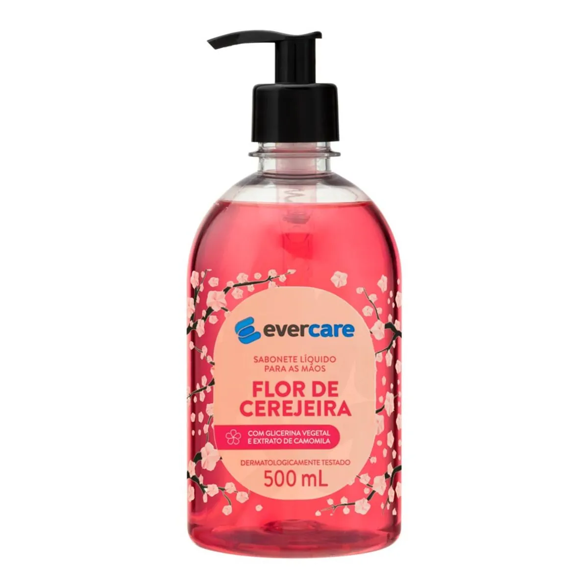 Sabonete Líquido Para Mãos Ever Care Flor De Cerejeira 500ml