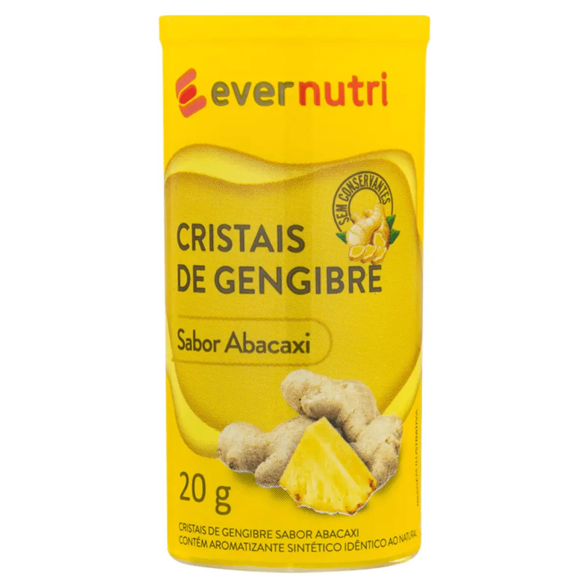 Gengibre Cristalizado de Abacaxi Ever Nutri 20g
