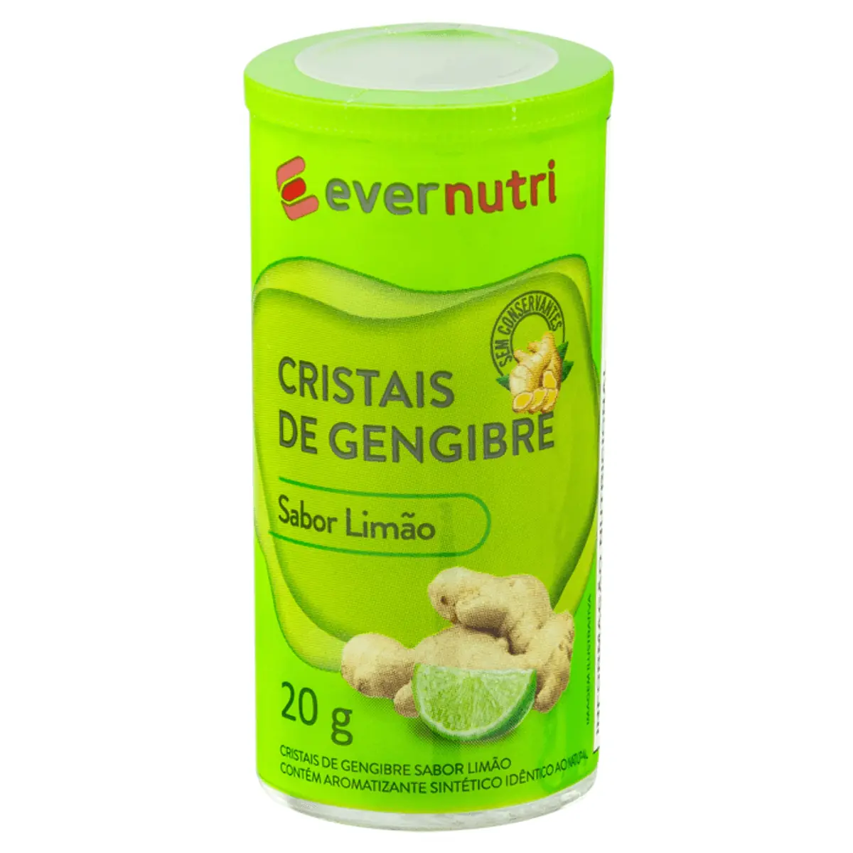 Gengibre Cristalizado de Limão Ever Nutri 20g