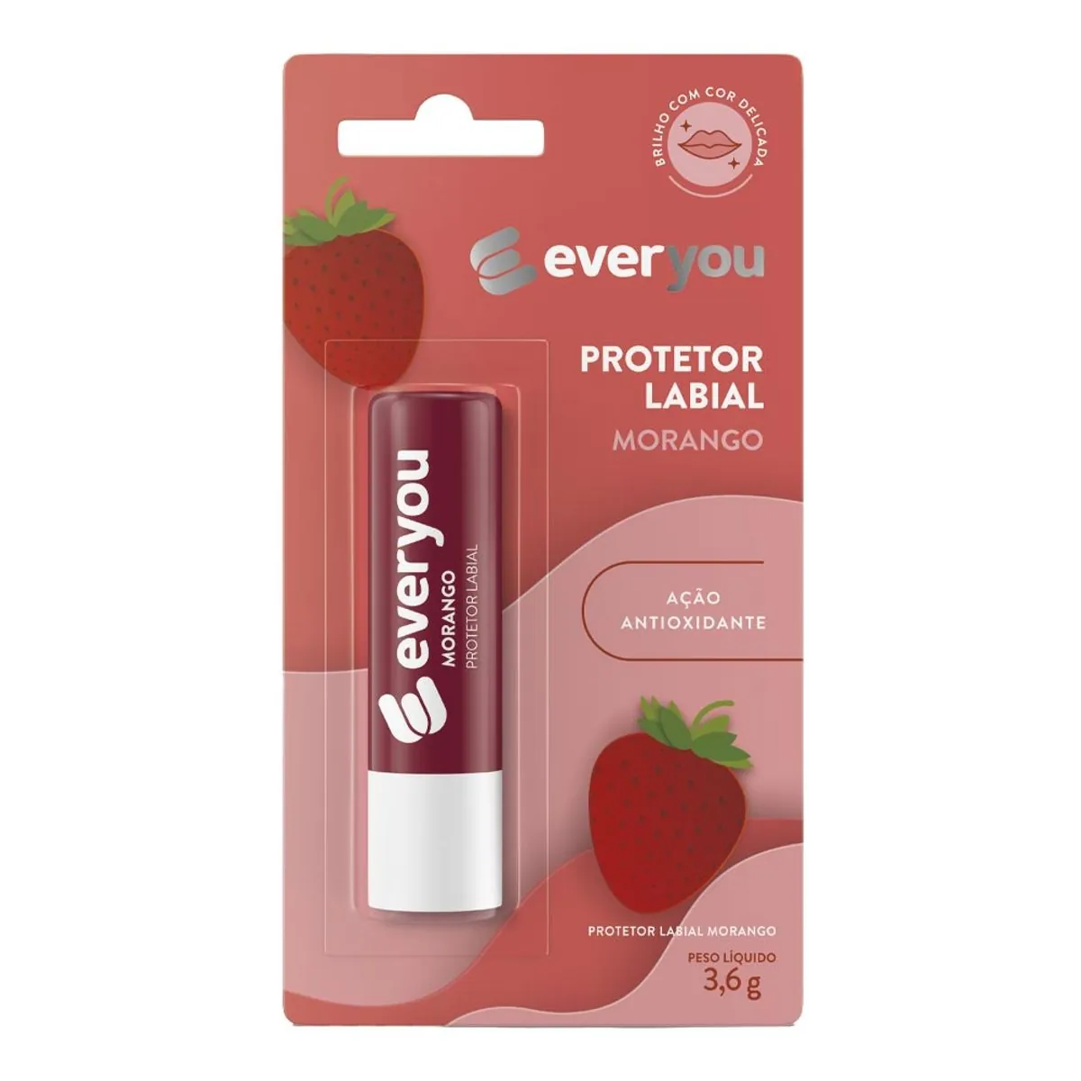 Protetor Labial Ever You Morango 3,6g
