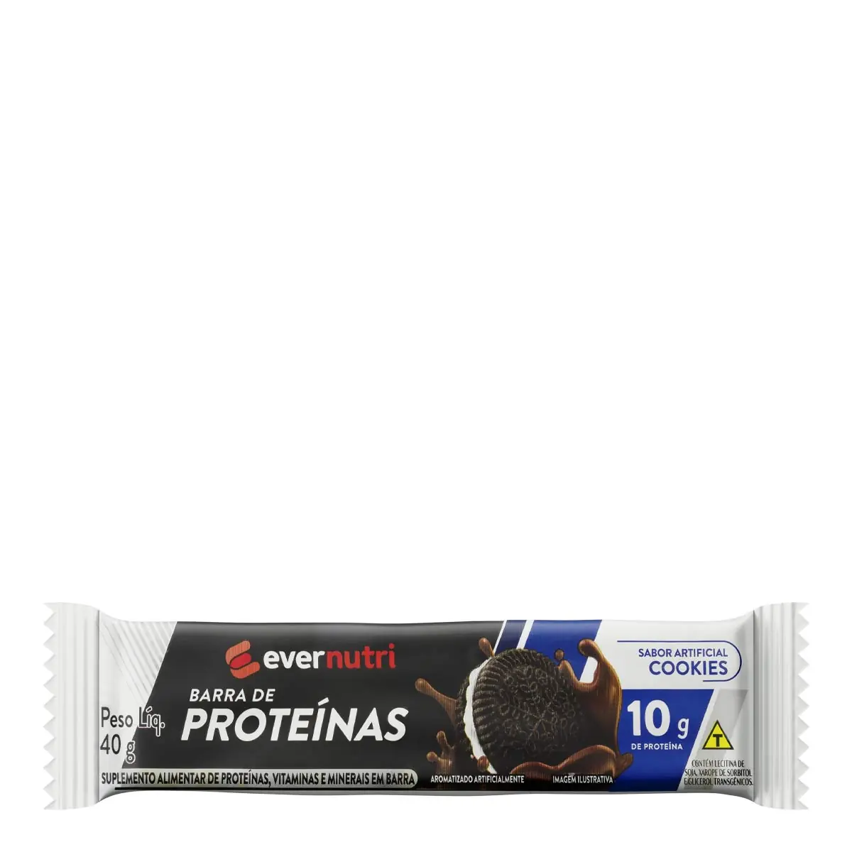 Barra De Proteína Cookies Ever Nutri 40g