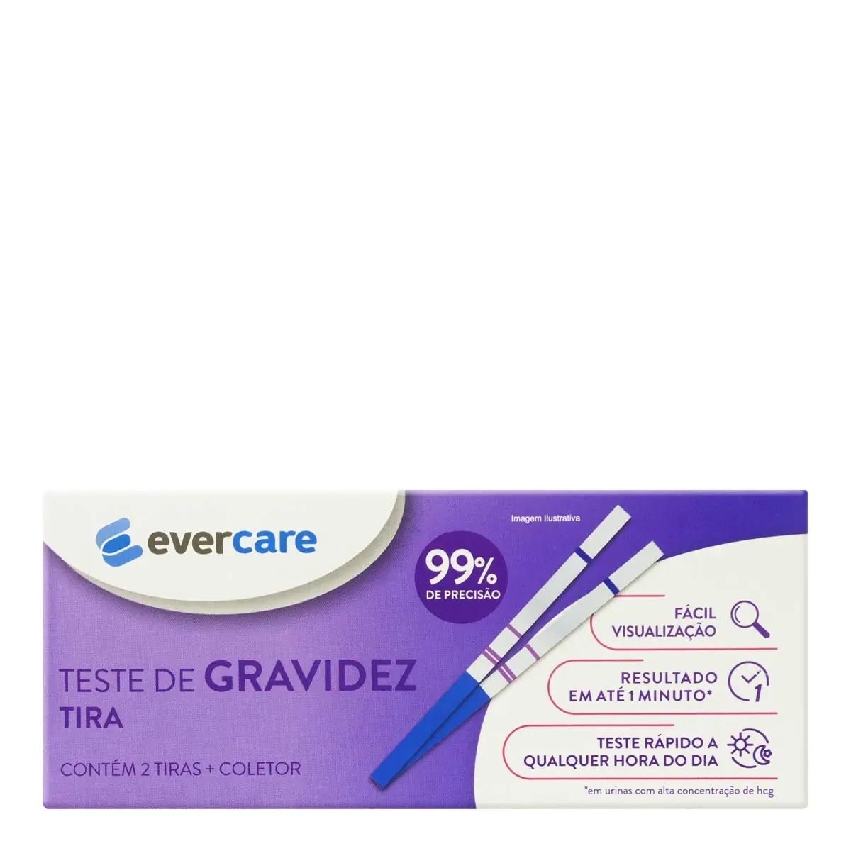 Teste De Gravidez Ever Care Em Tira 2 Unidades