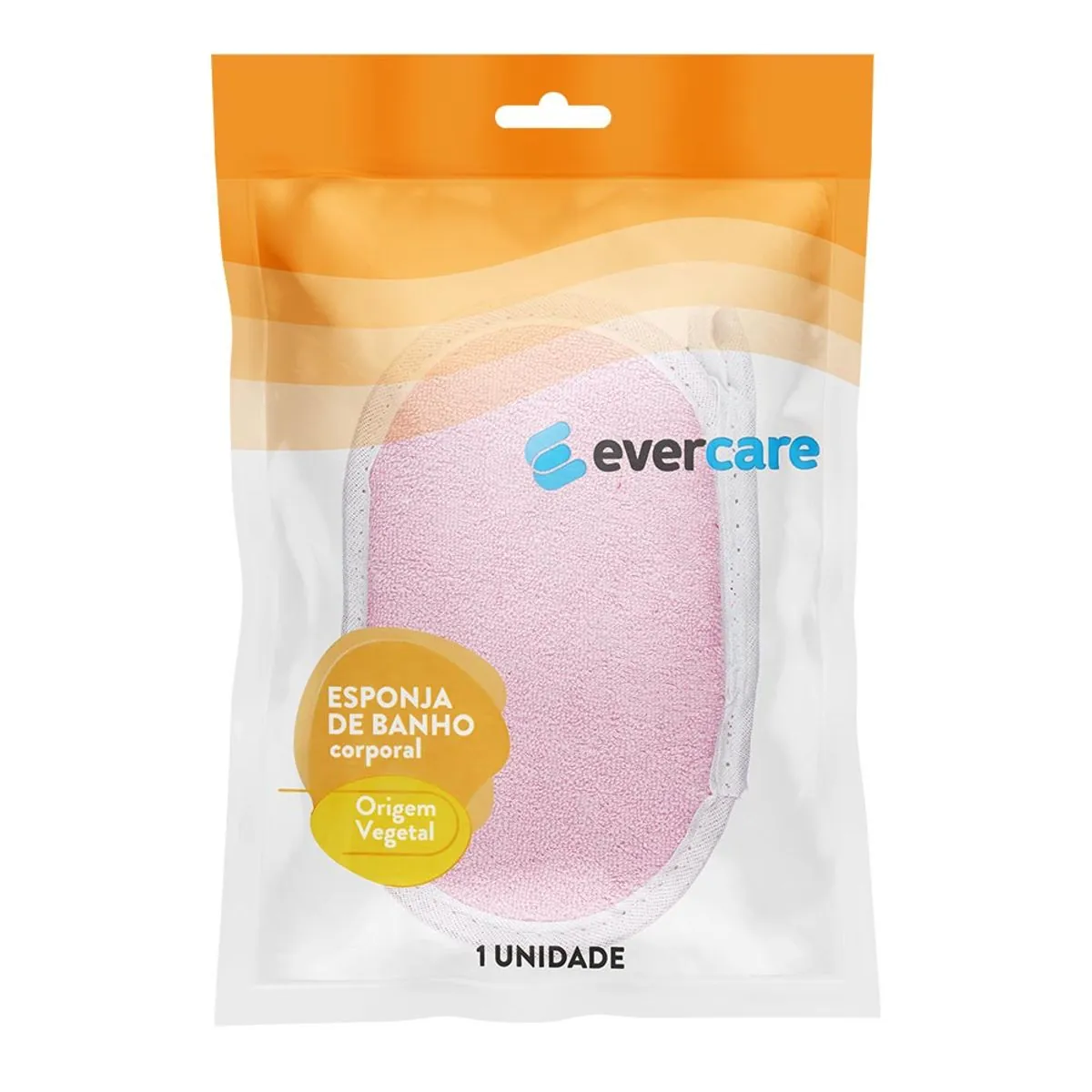 Esponja Para Banho Ever Care Orgânica Soft Pink 1 Unidade