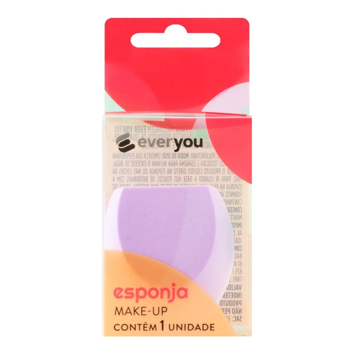 Esponja Para Maquiagem Ever You 1 Unidade