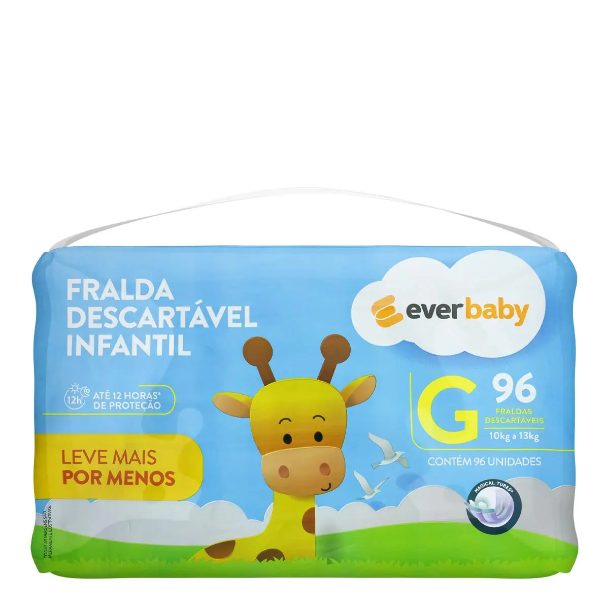 Fralda Ever Baby G 96 Unidades
