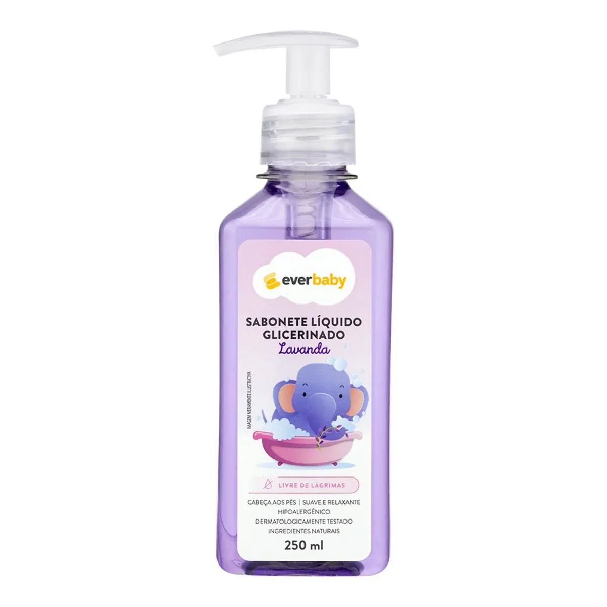 Sabonete Líquido Infantil Ever Baby Lavanda 250ml