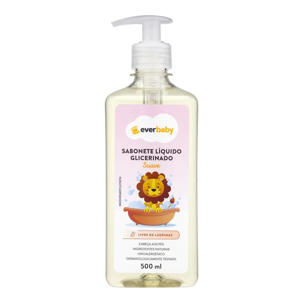 Sabonete Líquido Infantil Ever Baby Suave 500ml