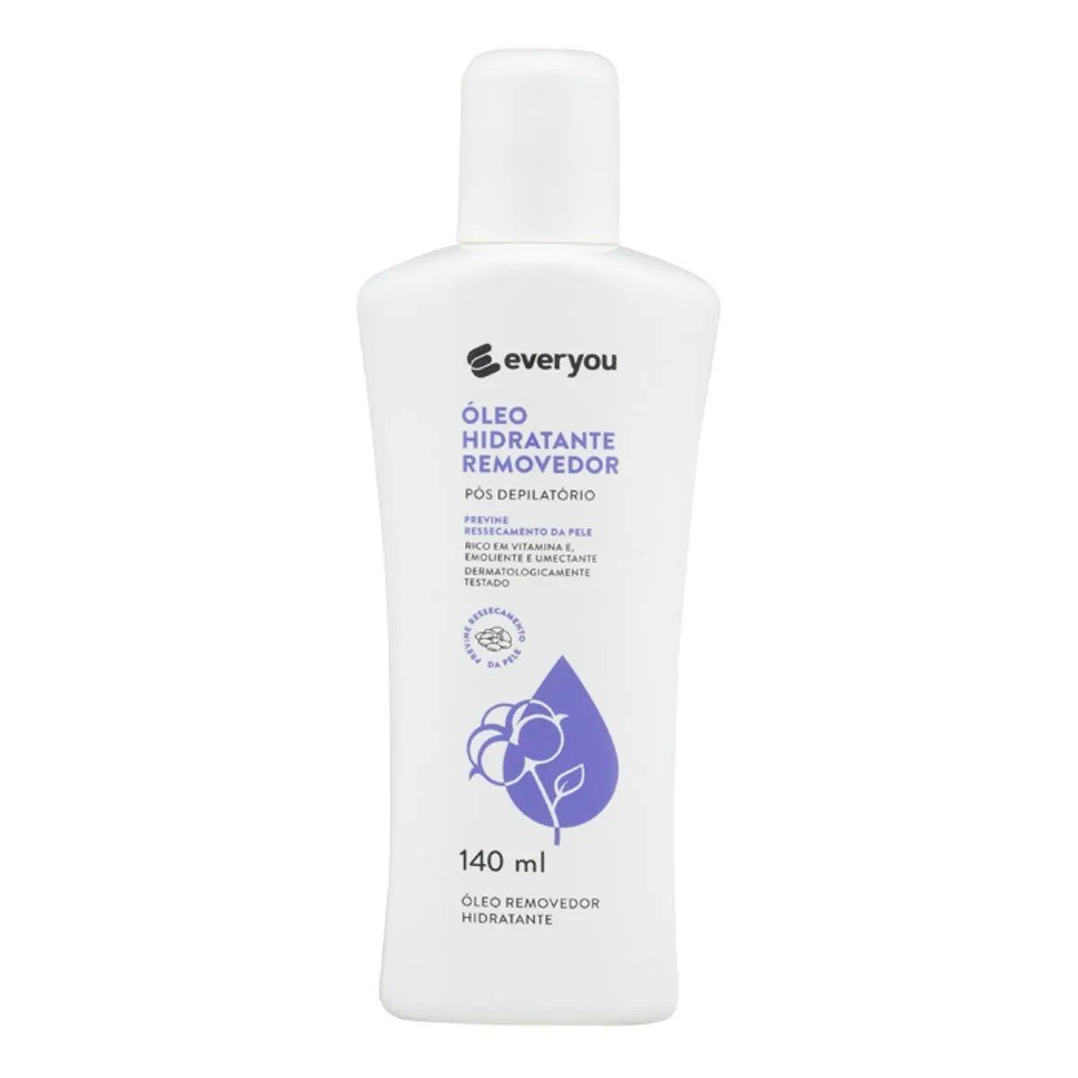 Óleo Removedor Pós Depilatório Ever You Algodão Hidratante 140ml
