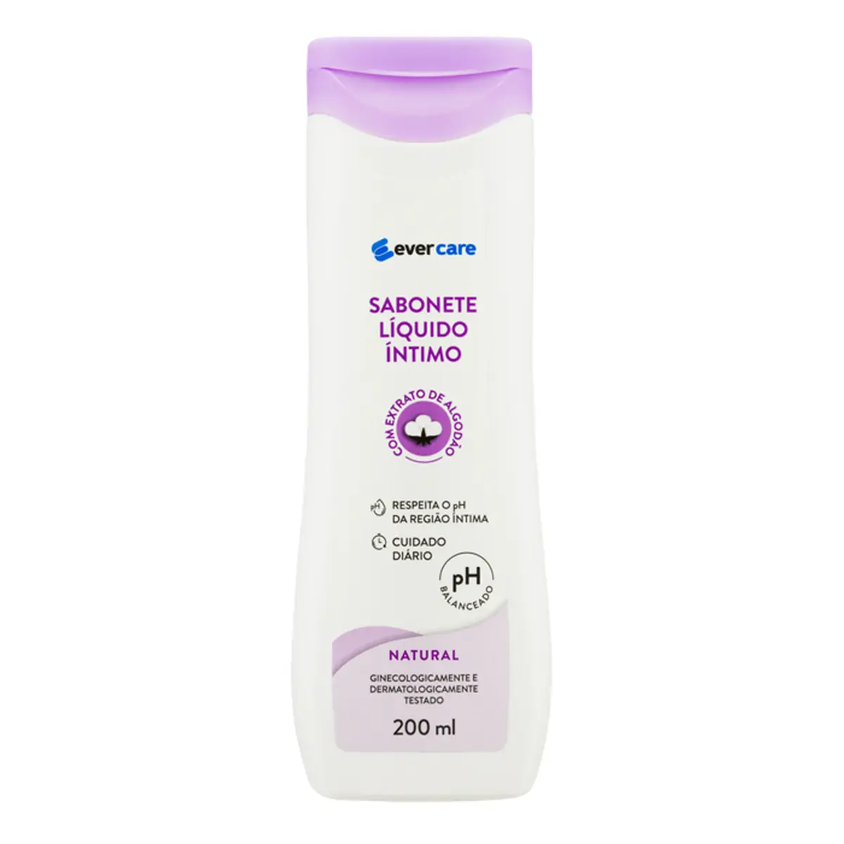 Sabonete Líquido Íntimo Ever Care Natural 200ml