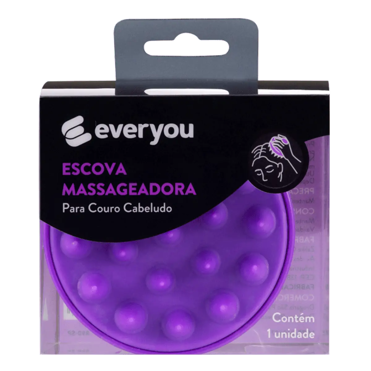 Escova Massageadora De Couro Cabeludo Ever You 1 Unidade