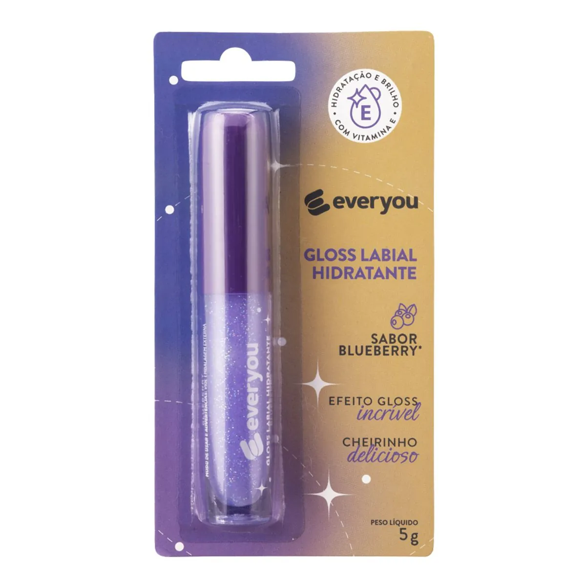Gloss Labial Hidratante Ever You Blueberry 5ml