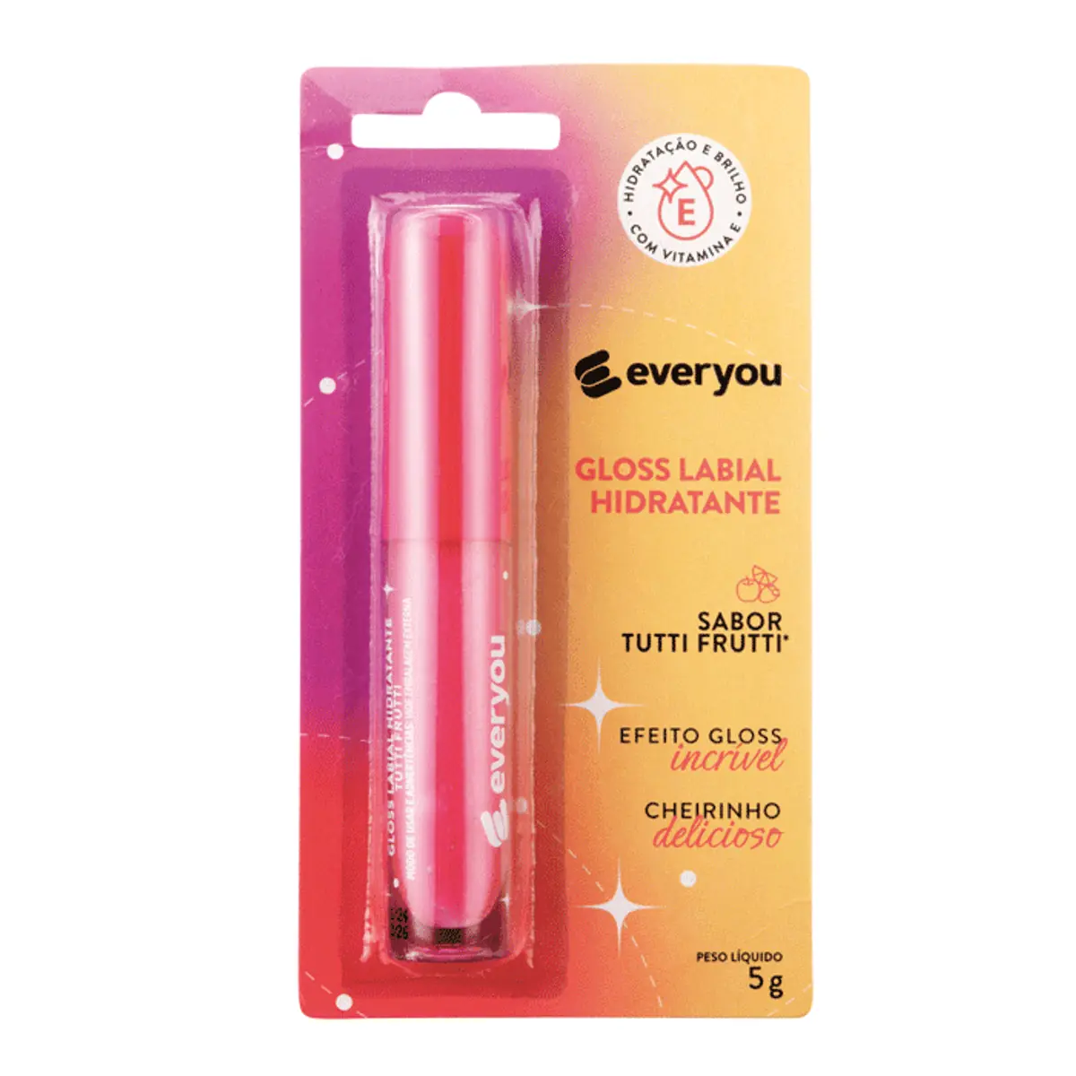 Gloss Hidratante Labial Ever You Tutti Frutti 5ml