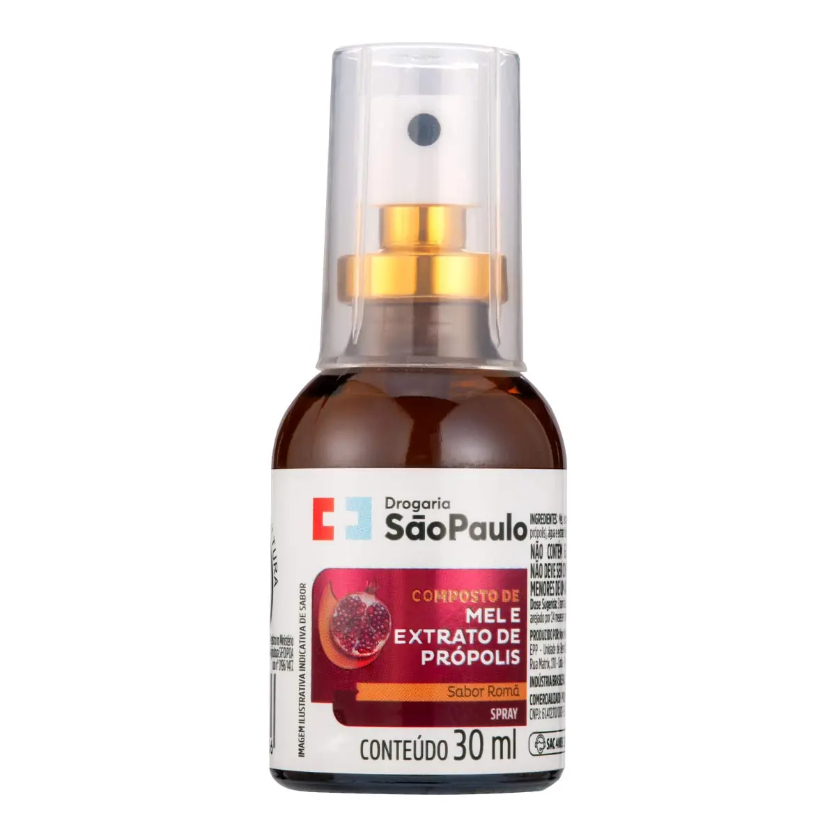 Spray de Mel e Própolis Drogaria São Paulo Sabor Roma 30ml