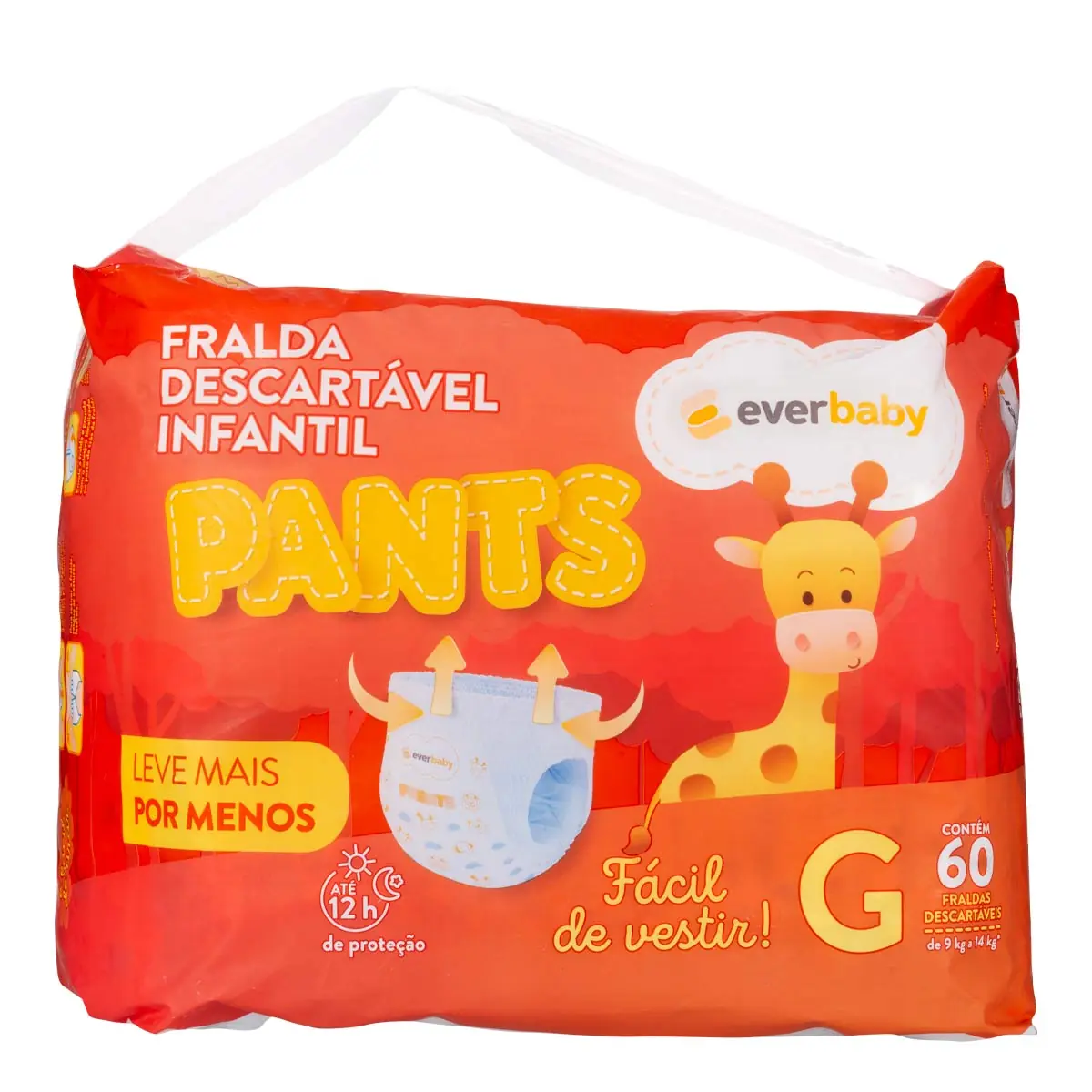 Fralda Ever Baby Pants G 60 Unidades