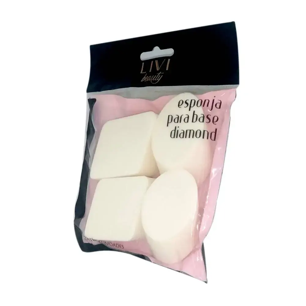 Esponja P/maquiagem Livvi Beauty P/ Base Diamond 1un