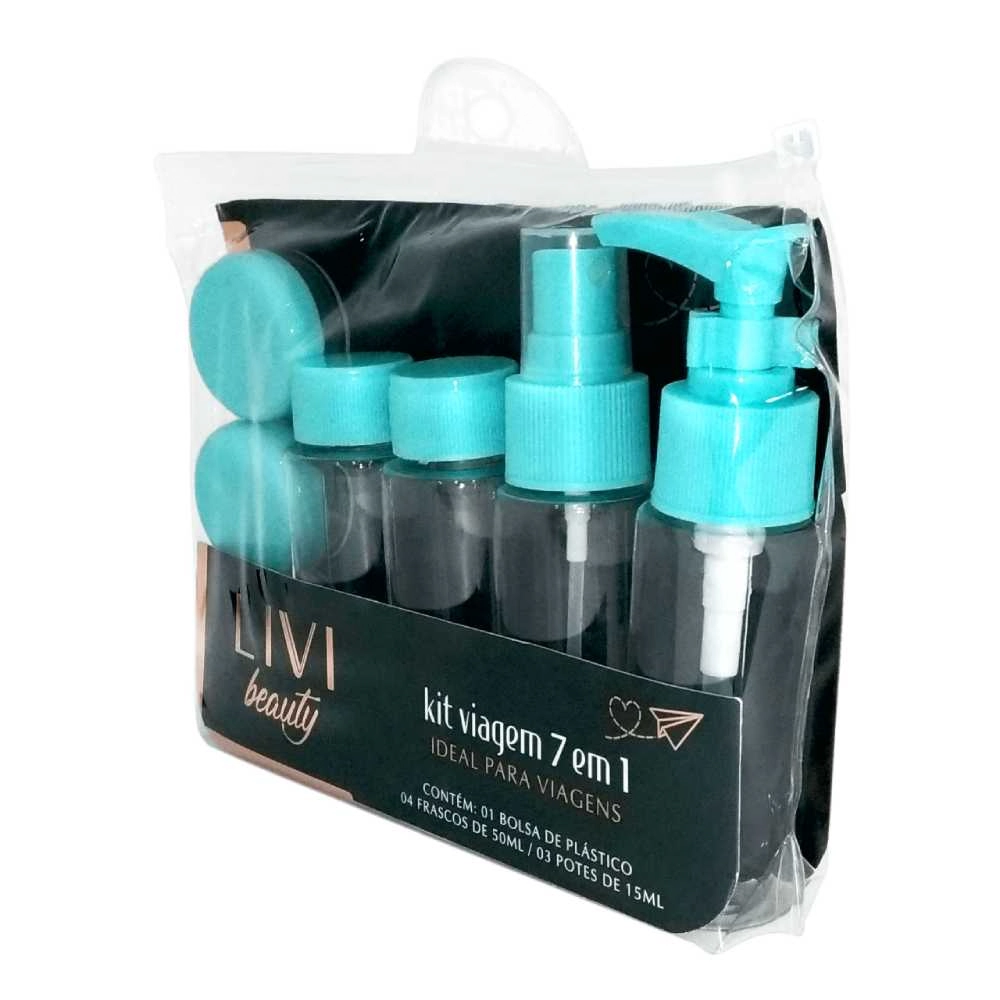 Kit Viagem/banho Livvi Beauty 7 Em 1 1un