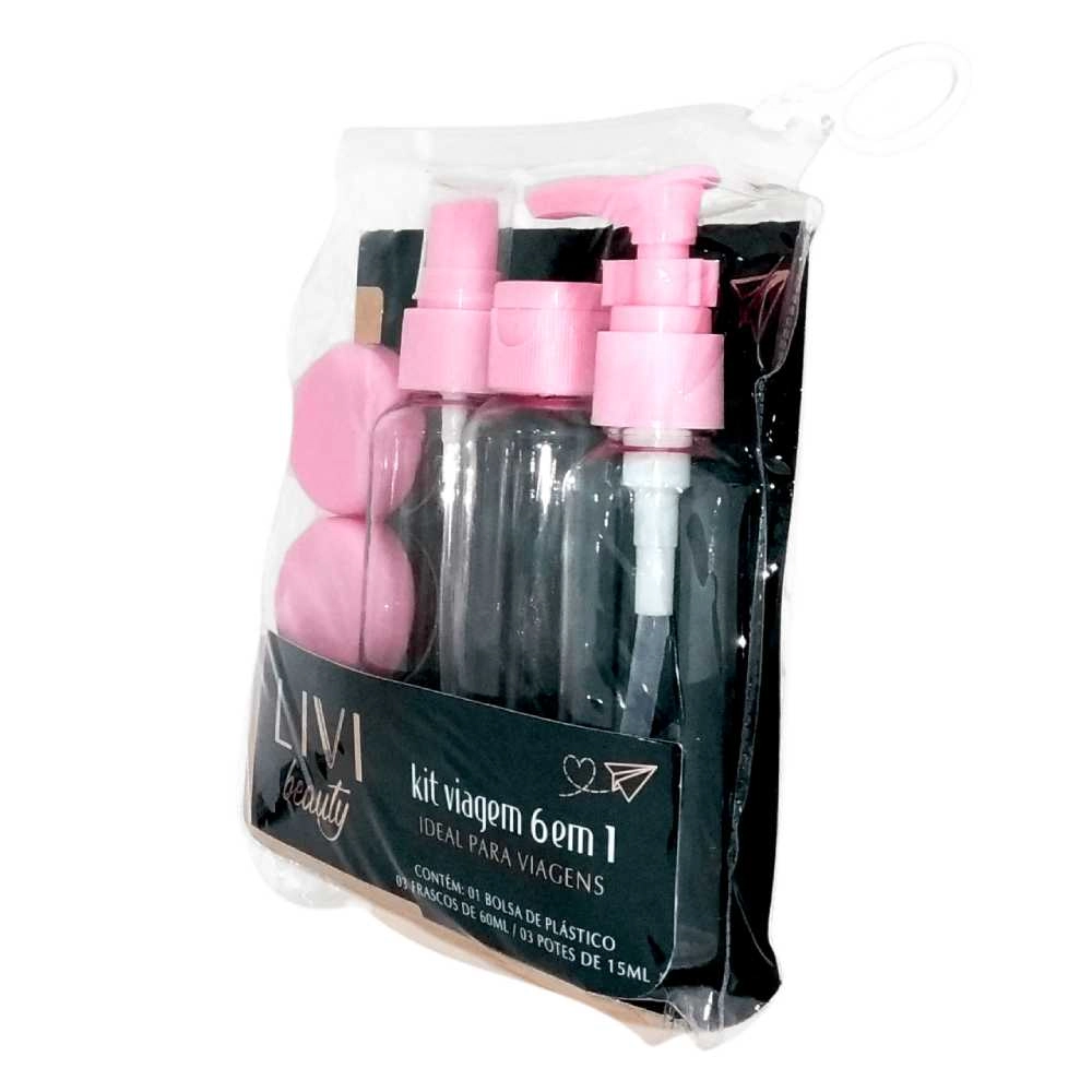 Kit Viagem/banho Livvi Beauty 6 Em 1 1un